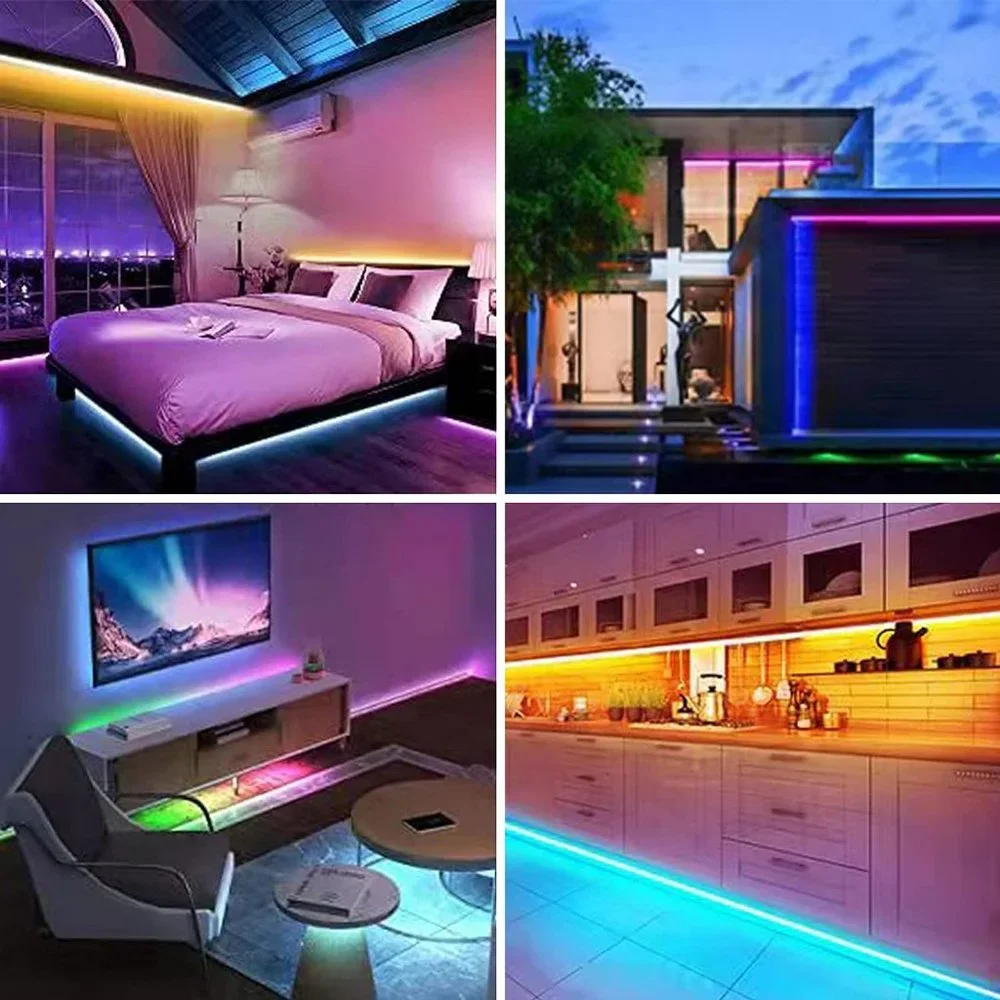 Lxyoug 100ft RGB 5050 44 Keys IR Music Sync Led Lights for Bedroom Decoration